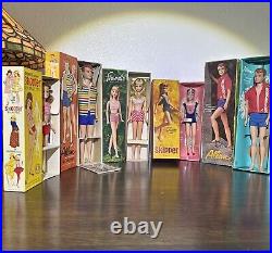 Vintage Allan, Skooter, Francie, Skipper Barbie Dolls (By Barbie Mattel)