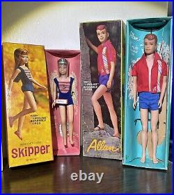 Vintage Allan, Skooter, Francie, Skipper Barbie Dolls (By Barbie Mattel)