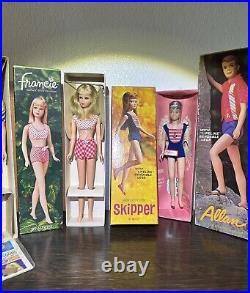 Vintage Allan, Skooter, Francie, Skipper Barbie Dolls (By Barbie Mattel)