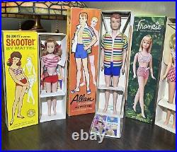 Vintage Allan, Skooter, Francie, Skipper Barbie Dolls (By Barbie Mattel)