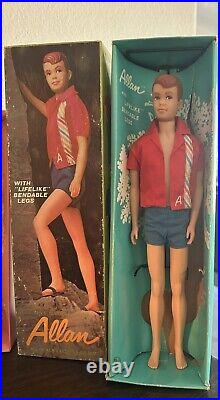 Vintage Allan, Skooter, Francie, Skipper Barbie Dolls (By Barbie Mattel)