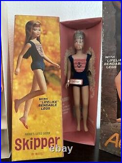 Vintage Allan, Skooter, Francie, Skipper Barbie Dolls (By Barbie Mattel)