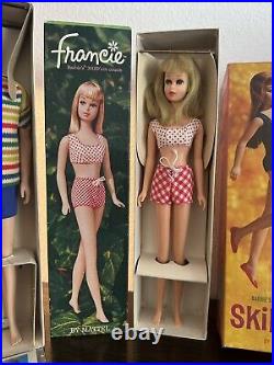 Vintage Allan, Skooter, Francie, Skipper Barbie Dolls (By Barbie Mattel)