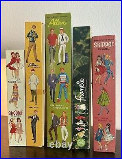 Vintage Allan, Skooter, Francie, Skipper Barbie Dolls (By Barbie Mattel)