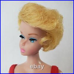 Vintage Barbie #850 Bubble Cut Lemon Blonde Bubblegum Lips HC Restored MINT