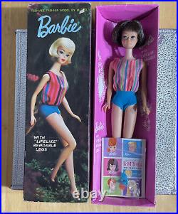 Vintage Barbie American Girl Brunette Mint In Box EUC