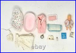 Vintage Barbie Baby-Sits RARE 2nd Version Baby! MINT