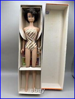Vintage Barbie Brunette Bubble Cut, Rare 1964 Mint, Excellent. Not Removed Box
