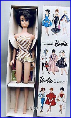 Vintage Barbie Brunette Bubble Cut, Rare 1964 Mint, Excellent. Not Removed Box