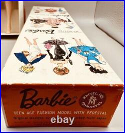 Vintage Barbie Brunette Bubble Cut, Rare 1964 Mint, Excellent. Not Removed Box