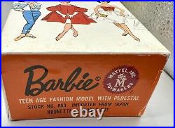 Vintage Barbie Brunette Bubble Cut, Rare 1964 Mint, Excellent. Not Removed Box