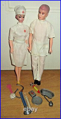 Vintage Barbie Clone Like Bild Nurse And Doctor Lot And Accessories Wow