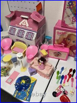 Vintage Barbie Doll Lot Accessories and Carrying Case? 1976 -1998