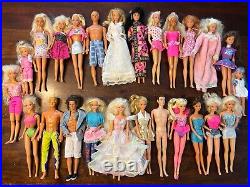 Vintage Barbie Doll Lot Of 25! Some Rare! Different Years & Collections LOOK