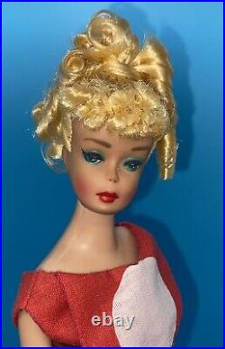 Vintage Barbie Doll OOAK Golden Blonde Hair Ponytail Repaint Reroot By Niccole