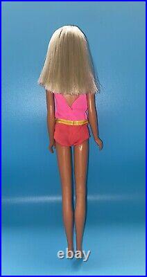 Vintage Barbie Doll VTG OOAK Sun Sun Francie Repaint Platinum Reroot By Niccole