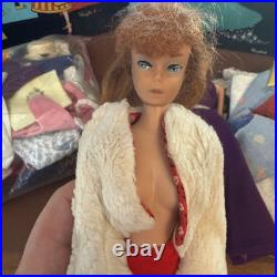 Vintage Barbie LOT 2 Dolls with a Lot of Accessories Wigs 2 Cases 1961 1963