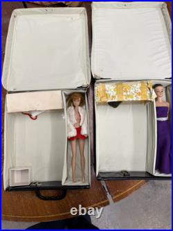 Vintage Barbie LOT 2 Dolls with a Lot of Accessories Wigs 2 Cases 1961 1963