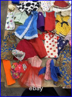 Vintage Barbie LOT 2 Dolls with a Lot of Accessories Wigs 2 Cases 1961 1963