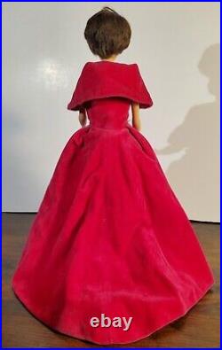 Vintage Brunette Bubblecut Barbie Doll with #993 Sophisticated Dress and Cape