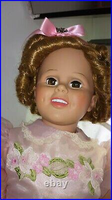 Vintage Danbury Mint SHIRLEY TEMPLE 36 Playpal Companion Doll With Dress & Shoes