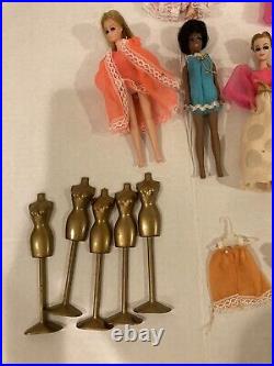 Vintage Dawn Doll LOT 11 Dolls + Clothes, Accessories & Case