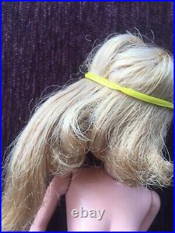 Vintage Growing Hair Tressy Barbie STRANGE metal feet big head UNIQUE Prototype