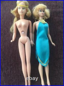 Vintage Growing Hair Tressy Barbie STRANGE metal feet big head UNIQUE Prototype