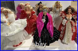 Vintage Holiday Barbie Lot 7 dolls 1989 1990's