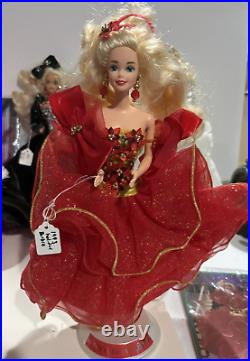 Vintage Holiday Barbie Lot 7 dolls 1989 1990's