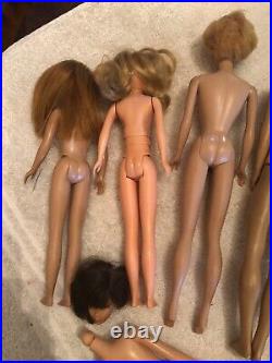 Vintage Huge Barbie Lot Francie Ken Bubblecut Skipper Chris, Clothes & Access
