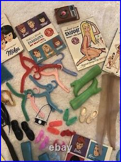 Vintage Huge Barbie Lot Francie Ken Bubblecut Skipper Chris, Clothes & Access