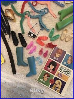 Vintage Huge Barbie Lot Francie Ken Bubblecut Skipper Chris, Clothes & Access