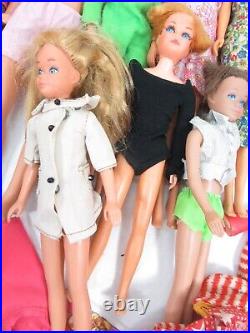 Vintage Huge Mattel Barbie Doll Lot With 18 Dolls Clothes & Accessories