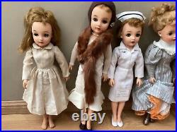 Vintage Ideal Doll Vt-18, Vt-20 18-20 Sleep Eyes Lashes Lot Of 5 (read)
