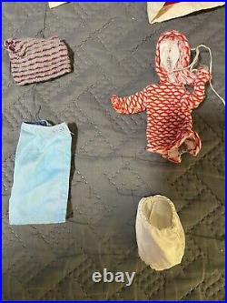 Vintage Ideal Mitzi Doll Barbie Competitor 11 1/2 W Outfits, bag lot vintage