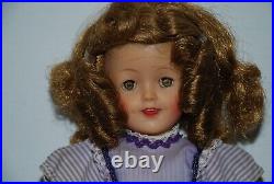 Vintage Ideal Shirley Temple Doll And Clothing Lot