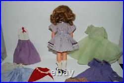 Vintage Ideal Shirley Temple Doll And Clothing Lot