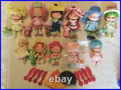 Vintage Kenner Strawberry Shortcake Rag Dolls + Dolls (2 1st Edition) & Pets