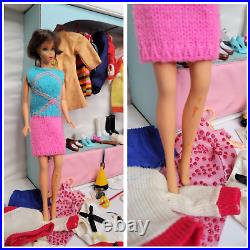 Vintage Lot Francie & Casey Case 2 Dolls Ken Barbie Clothes Accessories 60's