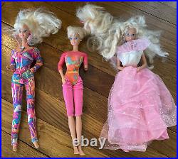 Vintage Lot Of 14 Barbie Dolls + 1 Ken Superstar'80s-'90s Era With 1960s Bodies