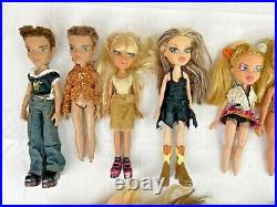 Vintage MGA BRATZ Lot 18 Dolls Case Clothes Shoes 2001-05 Pixiez Rock Angelz