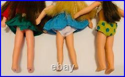 Vintage Matte Barbie Lil Sisters 1960's Tutti Chris Dolls Mixed Fashions Lot #1