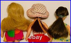 Vintage Matte Barbie Lil Sisters 1960's Tutti Chris Dolls Mixed Fashions Lot #2