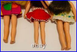 Vintage Matte Barbie Lil Sisters 1960's Tutti Chris Dolls Mixed Fashions Lot #2