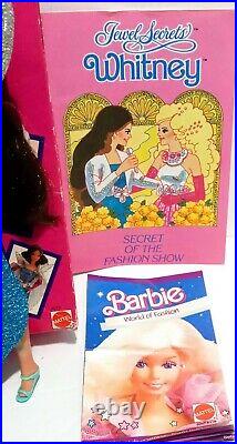 Vintage Mattel 1986 Jewel Secrets Whitney Barbie Doll 1986 New in Box