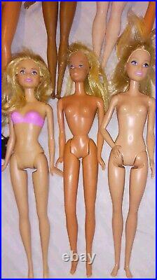 Vintage Mattel Barbie Doll Lot Of 25 Barbies & Clothing 80s 90's 2000's