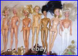 Vintage Mattel Barbie Doll Lot Of 25 Barbies & Clothing 80s 90's 2000's
