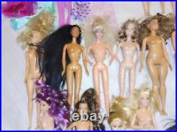 Vintage Mattel Barbie Doll Lot Of 25 Barbies & Clothing 80s 90's 2000's