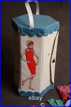 Vintage Mattel Barbie Family FRANCIE Cousin Box Case Closet 1965 CLOTHING LOT